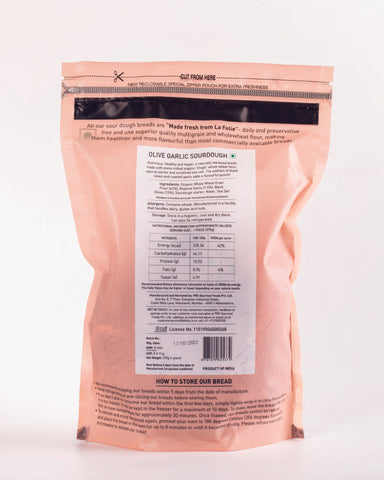 Olive and roasted garlic sourdough