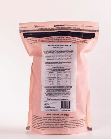 French Baguette Sourdough (two, 6 inch pieces)