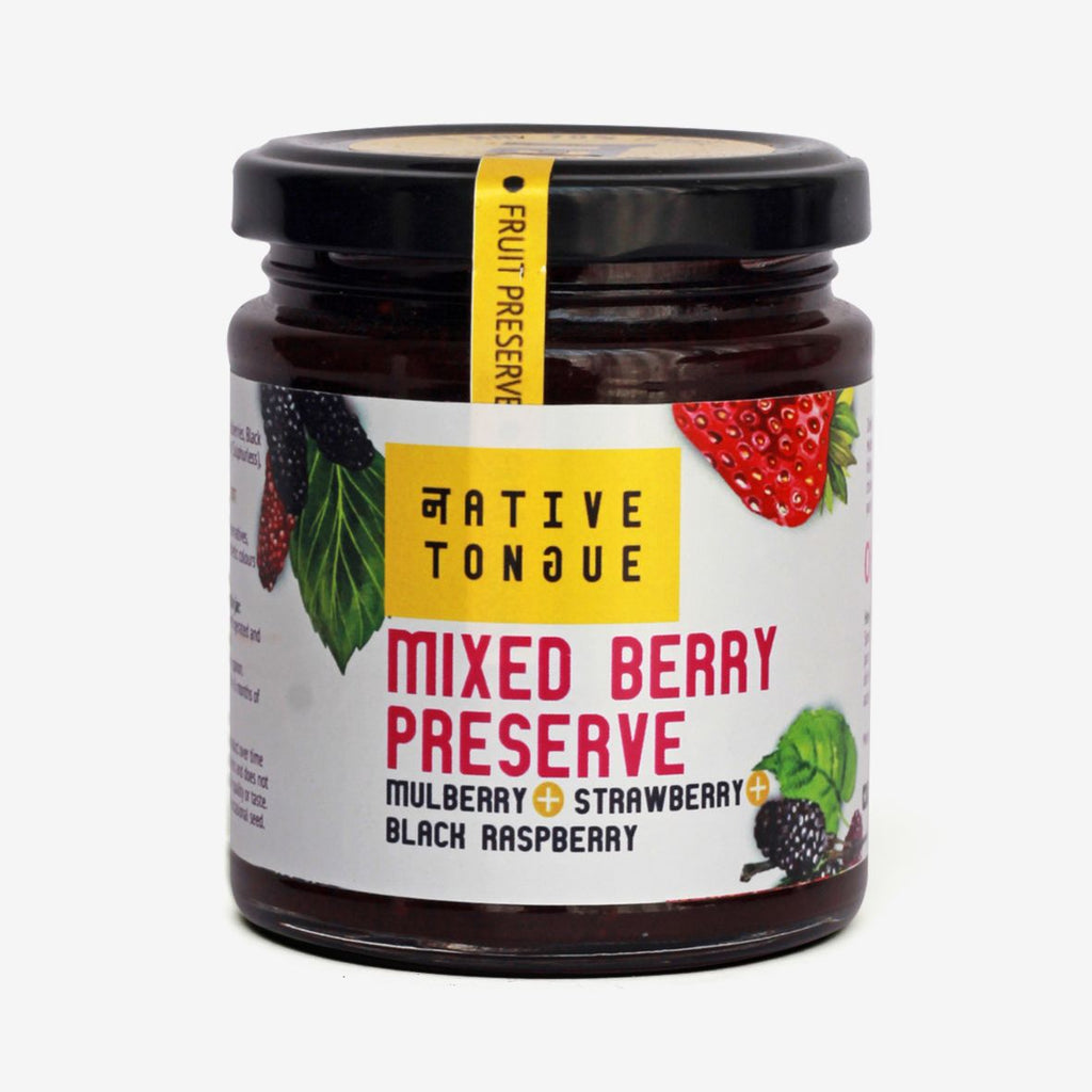 Mixed Berry Preserve with Mulberry, Strawberry and Black Raspberry