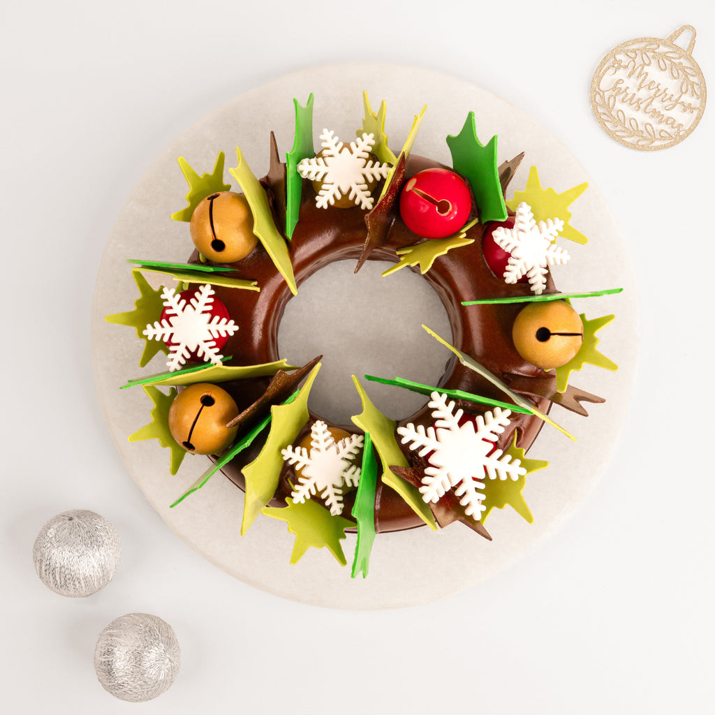 La Folie Christmas Holly Wreath