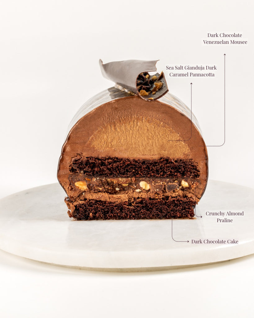 Intense chocolate sea salt caramel