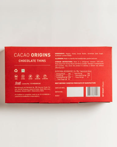 Cacao Origins - Chocolate Thins