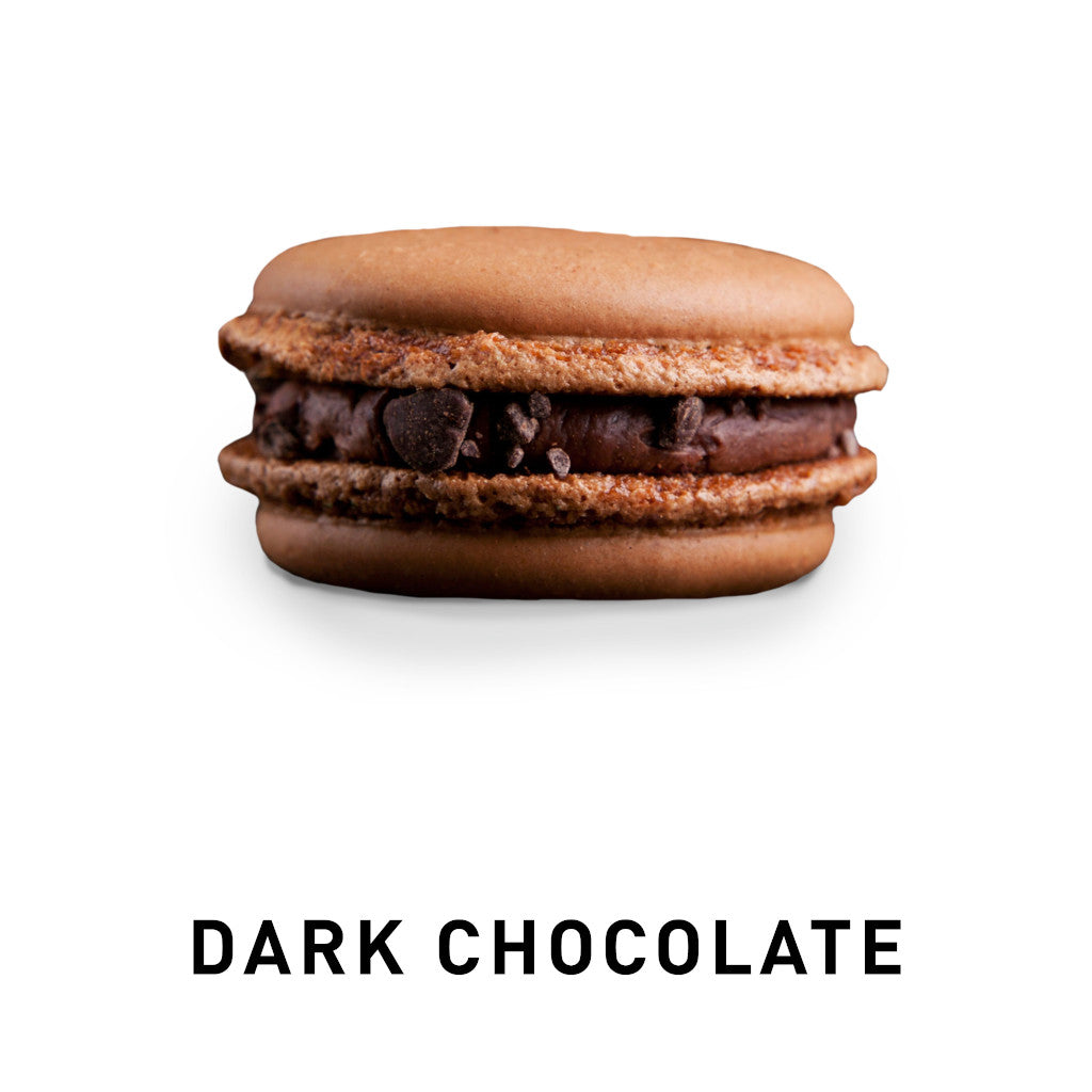 Dark chocolate macarons online